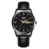 Lige Reloj de Cuarzo Universal para Hombre Transfronterizo Tres Agujas Esfera de Doble Calendario Reloj para Hombre de Negocios Reloj Impermeable