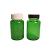 Botella de Vidrio Esmerilado tipo Cápsula de 100ml Botella para Producto de Salud Botella para Cápsulas Pastilla Botella Transparente para Polvo Medicinal Cordyceps