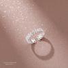 Anillo de Plata S925 Yun Xiaoshu Anillo de Encaje Coreano Patrón Hueco Artístico Mori Anillo para Dedo de Comida Joyería de Moda