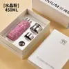 Copo isolado de titânio puro, copo de água de titânio de camada dupla de alta qualidade, copo isolado com infusor de chá de cristal de titânio, copo de saúde magnético de titânio com separação de chá e água