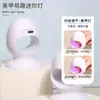 Mini lámpara de fototerapia para uñas Q adorable conejo lámpara de horneado pegamento para esmalte de uñas para uso doméstico que no oscurece las manos pequeña máquina de fototerapia led de secado rápido