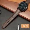 Adecuado para correa de reloj inteligente de cuero Huawei GT2/GT3, Accesorios de reloj de cuero GTpro Apple Samsung