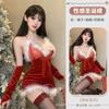 Yimeng Yao Uniforme Navideño Sexy Puro Ropa Interior Sexy Ropa Cintura Ajustada Adelgazante Vestido de Terciopelo