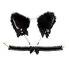Cosplay Orejas de Gato Aro para el Cabello Accesorios de Cola de Gato Hechos a Mano Lindo Gato Madre Animal Oreja Accesorios para el Cabello Accesorios de Cola de Animal Traje