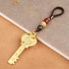 Llavero de latón con colgante de doce llaves del zodíaco de oro, colgante de cobre puro, llavero de coche para hombres y mujeres, regalo personalizado