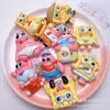 Dibujos Animados Estrella Grande Bob Esponja Pasador DIY Diadema Agujero Zapato Flor Llavero Funda para Teléfono Móvil Accesorios de Resina Joyería Lote