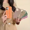 Funda para iPhone 18 Pro Max de Comercio Exterior de Venta Caliente, Color Bloqueado Rayado, Cubierta de Doble Capa a Prueba de Golpes para Apple 14