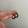 Novos Brincos de Gota de Óleo Vermelho Outono/Inverno 2025 para Mulheres, Brincos Populares de Nicho Leve, Acessórios de Brincos Simples e Elegantes