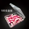 Set de Pinceles Aplicadores de Sombra de Ojos Esponja Doble Cara en Caja de Almacenamiento