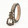 Cinto com Fivela de Leopardo Europeu e Americano Estilo Spice Girls Y2K Milênio Feminino Cinto Decorativo para Jeans Moda Alto Senso Cinto Feminino