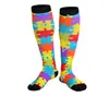 Calcetines de compresión deportivos unisex para pantorrillas, más de 200 estilos de calcetines de compresión largos para saltar la cuerda y correr, directo de fábrica