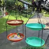 Comedero para pájaros de exterior Semillas para pájaros Colgante de balcón Baño pequeño para pájaros Baño para pájaros de jardín Patio Árbol Comedero de agua