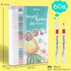 Conjunto de Canetas Marcadoras Acrílicas para Estudantes, 48 Cores, Graffiti DIY, Pintado à Mão, À Prova d'Água, Não Borra, Cores Empilháveis, Canetas Aquarela, Marca-Texto