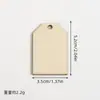 Etiqueta Rectangular de Madera Etiqueta de Libro de Madera Pieza Pequeña de Madera Colgante Firma Pintura a Mano en Blanco Etiqueta Decorativa de Deseos