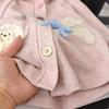Agasalho Infantil Primavera & Outono 2025 Novo Estilo Cardigan Bebê Roupa Feminina Versátil Estilo Coreano com Capuz Bebê Durável