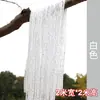 Cortinas de fio de prata criptografado para decoração de teto de casamento, arranjo de cena de roda-gigante com borlas, nó de cortina de porta de divisão