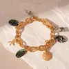 Pulseira de Tassel de Pérola com Vento de Feriado no Oceano Pulseira de Moda Personalizada Joias de Alto Nível para Atacado Transfronteiriço Europa e Estados Unidos