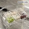 Prato de Frutas de Luxo Leve de Alta Qualidade para Mesa de Centro da Sala de Estar, Prato Doméstico para Frutas e Nozes, Bandeja de Lanches, Prato de Doces, Prato de Sobremesa Dividido para Recém-Casados