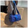 Bolsa Transversal de Tecido Oxford Moda Bolsa Fitness de Alto Padrão Pequena para Mulheres Horizontal Casual Cor Sólida Ombro Comutador Bolsa Torrada