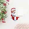 Pegatinas Navideñas de Papá Noel para Nintendo Switch Transfronterizas de Amazon para Dormitorio, Sala de Estar, Etc. Pegatinas de Pared Decorativas para Interruptores