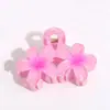 Clip de Resina de Doble Flor de Gelatina de Venta Caliente Transfronterizo Pasador de Gama Alta en la Parte Posterior de la Cabeza Accesorios para el Cabello de Frangipani para Vacaciones de Verano