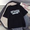 Camiseta de manga corta Ge Hua para hombre, estilo Hong Kong, marca de moda, estilo coreano, holgada, de media manga, ropa informal para parejas.