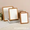 Marco de fotos de madera maciza con unión de mortaja y espiga Sapele, esquina redondeada, para exhibición 6 7 8 10 pulgadas, marco de fotos para pareja, colgante de pared, fabricante, venta al por mayor