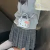 Bordado Transfronterizo Gatito Mini Niña Bolso de Mano Lindo Dibujo Animado Nicho Lujo Ligero Princesa Niña Bolso de Hombro Cruzado