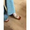 Primer Encuentro de la Temporada~Hermosas y Cómodas Sandalias de Cuña para Mujer, Nuevo Modelo 2025, Punta Abierta, Tira Cruzada, Chanclas de Correa Única para Uso en Exteriores