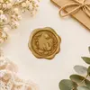 Etiquetas Adhesivas de Cera en Relieve de Venta Caliente Transfronterizas, Sellos de Cera, Pegatinas para Diarios, Tarjetas Postales, Invitaciones, Sobres y Pegatinas de Sellado Prehechas