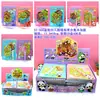 Libro de Pegatinas de Escena Miniatura Estéreo 3D, Pegatinas de Dibujos Animados para Niños, Pegatinas Divertidas para Manualidades, Gato, Conejo, Dinosaurio, Pegatinas de Panda