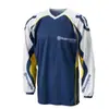 Maillot de descenso, ropa para moto todoterreno, camiseta de manga larga para bicicleta de montaña, camiseta de cuello redondo, transpirable