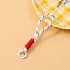 Llavero de Peluche con Cuerda Tejida a Mano, Correa Corta Portátil para Teléfono, Accesorio para Bolso, Correa de Muñeca para Cámara