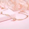 Pulsera de cintura pequeña de plata de ley 925 para mujer, estilo coreano, diseño elegante y sencillo, ideal como regalo para estudiantes.