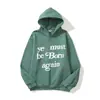 Em Estoque Outono/Inverno 2026 Novo Estilo Ins Hip-Hop Inspirado em Kanye Moletom com Capuz Unissex com Estampa de Letras em Espuma e Forro de Fleece