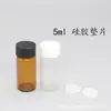 Frasco de Vidro de 5ml com Almofada de Silicone Frasco de Amostra Frasco Reagente Frasco