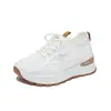 Zapatos Finos de Malla Transpirable para Mujer 2026 Verano Nuevos Ligeros Versátiles Casuales Deportivos Suela Gruesa Antideslizantes Zapatos Blancos