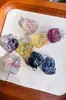 Jingyao cor natural fluorita Raposa de Nove Caudas cristal tridimensional esculpido acessórios feito à mão diy pequena Fênix nove joias atacado