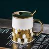 Caneca de Café de Luxo Leve de Alto Valor de Cor Cerâmica para Casa Escritório Copo de Leite Água