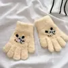 Guantes de Dachshund para Niños de 2 a 6 Años Lindos Dibujos Animados de Invierno Resistentes al Frío Calientes Engrosados Unisex de Cinco Dedos Venta al por Mayor