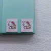Correa de Reloj Accesorios para el Cabello 1.4cm Mini Dibujo Animado Etiqueta Tejida Pequeña Etiqueta de Tela Cuerda para el Cabello Hecha a Mano DIY Banda de Goma Pegatina de Transferencia Térmica