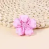 Acessórios de Flor de Cinco Pétalas com Enchimento de Algodão Doce Tecido Bolinhas Acessórios Decorativos Semi-Acabados Para Chapéus de Crianças Roupas Acessórios DIY