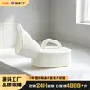 Orinal de plástico para mujer, blanco con escala, colector de orina de plástico portátil, 800ML, apertura grande, fácil de limpiar, orinal femenino