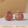 Talla en Madera de Ciprés Rojo Dibujos Animados Lindos Juego Cultural Accesorios de Cuentas Budistas Adornos Hechos a Mano DIY Pulseras Llaveros Al Por Mayor