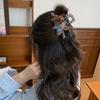 Clip de Lazo de Cachorro de Dibujos Animados de Alta Gama para Mujer 2025 Nuevo Estilo Clip de Tiburón para Cabello en la Parte Posterior de la Cabeza con Gran Volumen de Cabello