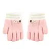 Guantes de Invierno para Bebé Niños Cinco Dedos Dedos Separados Lindos de Niña de Niño Infantiles Engrosados 1-3 Años 2 Cálidos