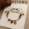 Collar original estilo étnico con borla de lapislázuli, lujo ligero, cadena larga hecha a mano para suéter para mujer, en stock para venta al por mayor