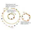 Colar Pulseira Dupla Camada Colorida de Aço Titânio Transfronteiriça para Mulheres, Pulseira Dupla Camada Colorida de Aço Inoxidável Versátil de Luxo Leve de Alta Qualidade