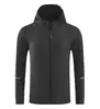 Jaqueta Camisa de Futebol Direto da Fábrica Masculina Feminina para Ciclismo ao Ar Livre Corrida Esportes Top à Prova de Vento com Capuz Manga Longa Cardigan