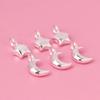 Pingente de Joia Sólida de Prata 925 Yintai Pingente Estrela Lua Material para Joias DIY Feito à Mão Acessórios para Pulseira